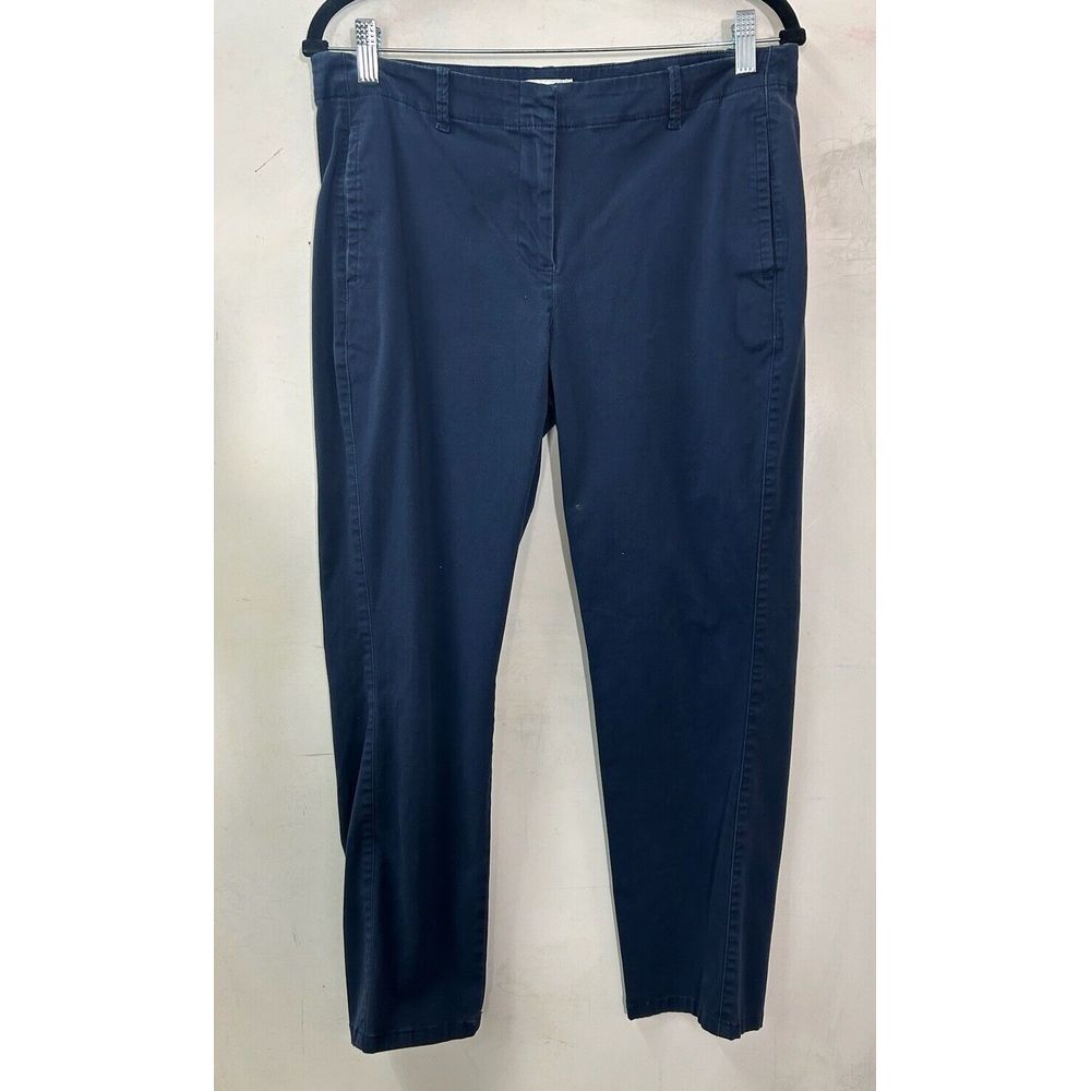 J. Jill Navy Blue Live-In Chino Pants Womens Size 10 Corporate Classic Capsule
